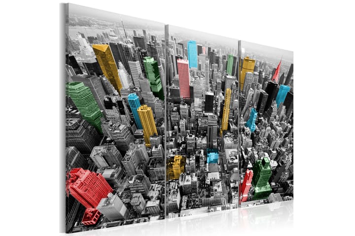 Taulu New York In The Cmyk Color Model 120x80 - Artgeist sp. z o. o. - Sisustustuotteet - Taulu & taide - Canvas-taulu