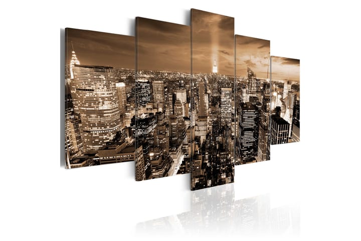 Taulu New York Night Light 100x50 - Artgeist sp. z o. o. - Sisustustuotteet - Taulu & taide - Canvas-taulu