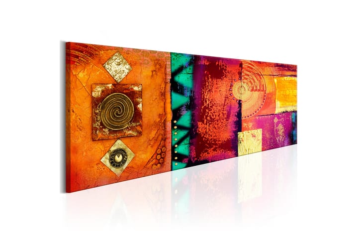 Taulu Orange Abstraction 120x40 - Artgeist sp. z o. o. - Sisustustuotteet - Taulu & taide - Canvas-taulu