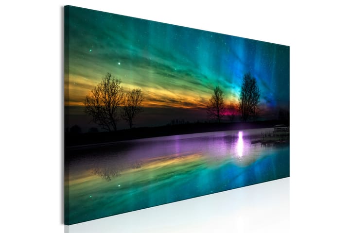 Taulu Rainbow Aurora (1 Part) Narrow 120x40 - Artgeist sp. z o. o. - Canvas-taulu - Seinäkoristeet