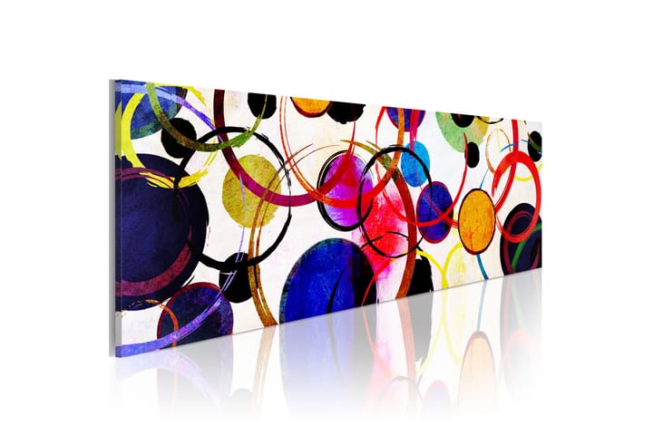 Taulu Rainbow Circles 135x45 - Artgeist sp. z o. o. - Sisustustuotteet - Taulu & taide - Canvas-taulu