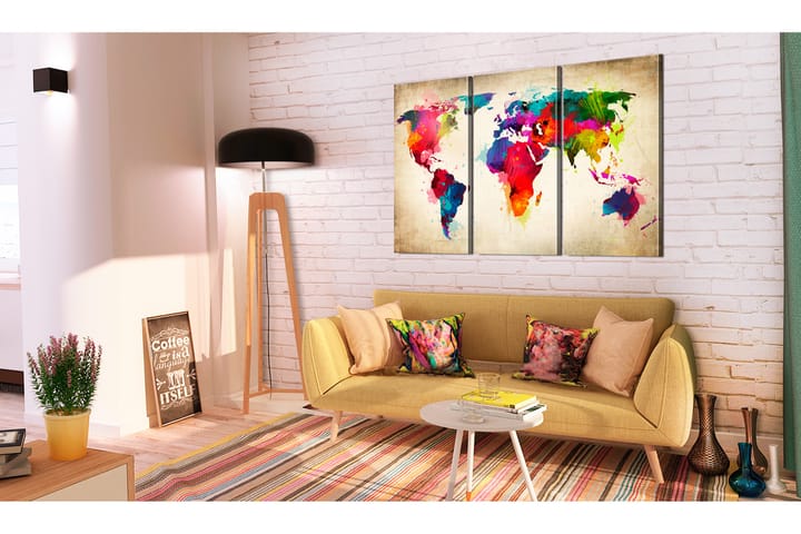 Taulu Rainbow Continents 60x40 - Artgeist sp. z o. o. - Sisustustuotteet - Taulu & taide - Canvas-taulu