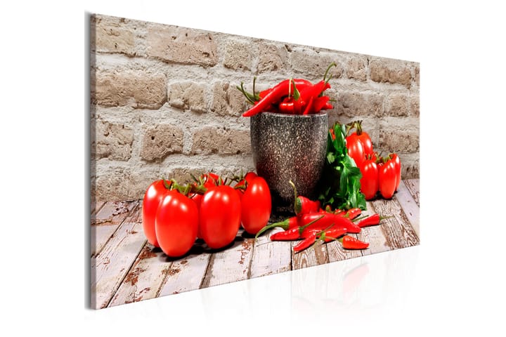 Taulu Red Vegetables (1 Part) Brick Narrow 120x40 - Artgeist sp. z o. o. - Sisustustuotteet - Taulu & taide - Canvas-taulu