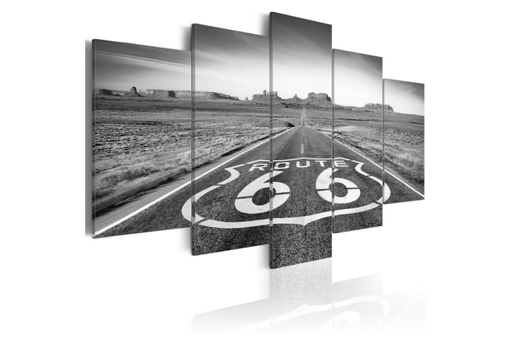 Taulu Route 66 Black And White 200x100 - Artgeist sp. z o. o. - Sisustustuotteet - Taulu & taide - Canvas-taulu