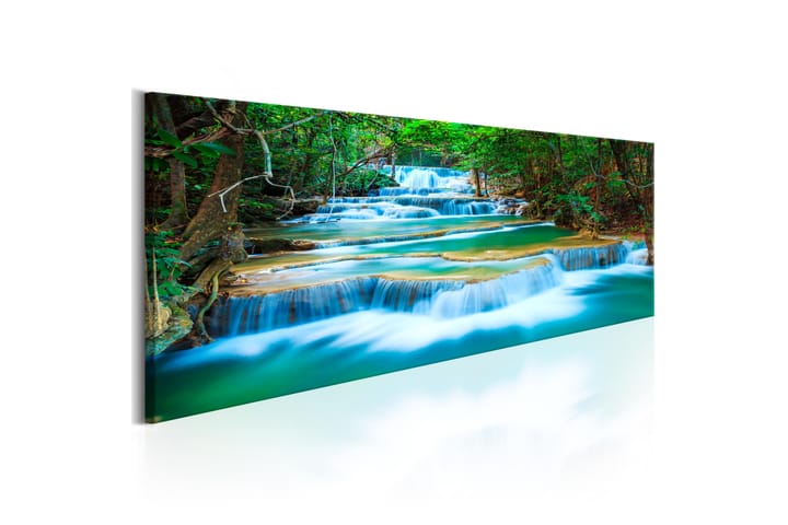 Taulu Sapphire Waterfalls 120x40 - Artgeist sp. z o. o. - Sisustustuotteet - Taulu & taide - Canvas-taulu