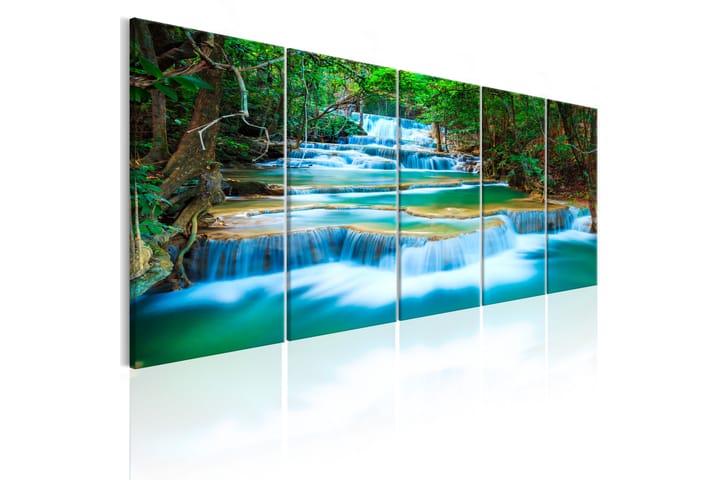 Taulu Sapphire Waterfalls 200x80 - Artgeist sp. z o. o. - Sisustustuotteet - Taulu & taide - Canvas-taulu