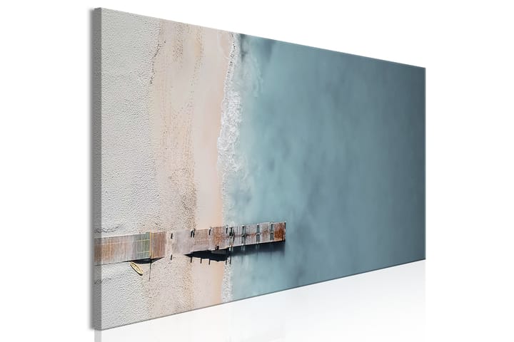 Taulu Sea and Wooden Bridge (1 Part) Narrow Grey 135x45 - Artgeist sp. z o. o. - Sisustustuotteet - Taulu & taide - Canvas-taulu