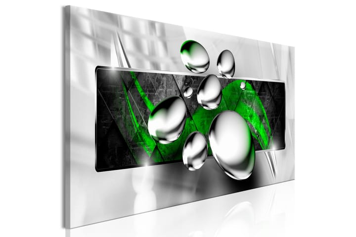 Taulu Shiny Stones (1 Part) Narrow Green 120x40 - Artgeist sp. z o. o. - Sisustustuotteet - Taulu & taide - Canvas-taulu