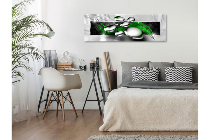 Taulu Shiny Stones (1 Part) Narrow Green 120x40 - Artgeist sp. z o. o. - Sisustustuotteet - Taulu & taide - Canvas-taulu