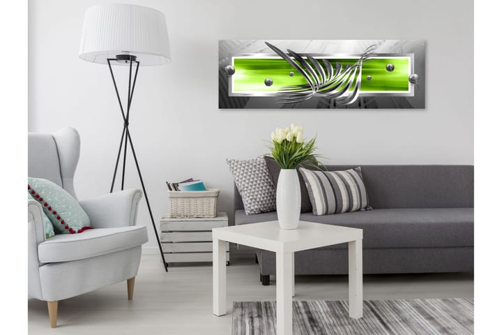 Taulu Silver Wings (1 Part) Narrow Green 150x50 - Artgeist sp. z o. o. - Sisustustuotteet - Taulu & taide - Canvas-taulu