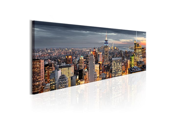 Taulu Sleepless in the City 135x45 - Artgeist sp. z o. o. - Canvas-taulu - Seinäkoristeet