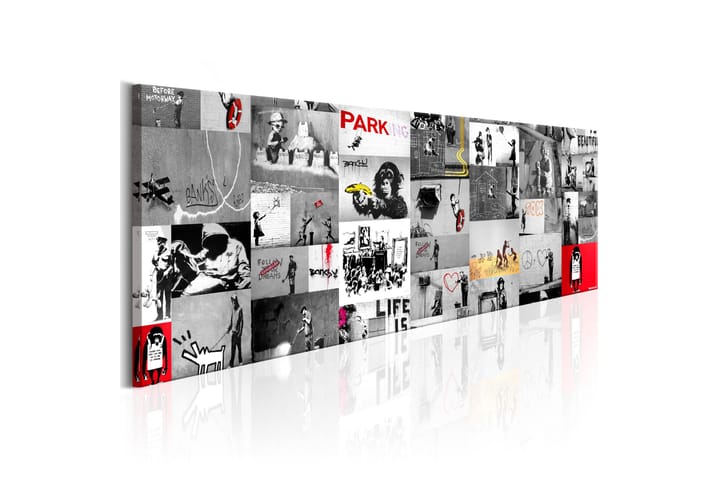 Taulu Street Art Banksy II 150x50 - Artgeist sp. z o. o. - Sisustustuotteet - Taulu & taide - Canvas-taulu