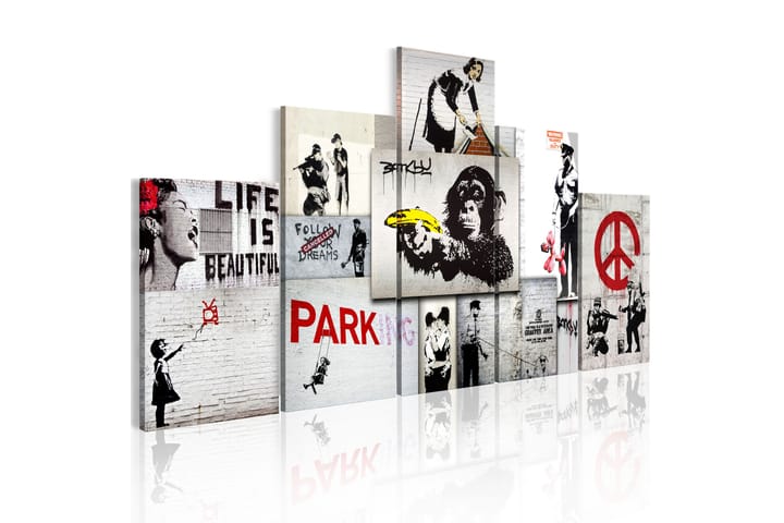 Taulu Street Crimes Banksy Art 200x100 - Artgeist sp. z o. o. - Sisustustuotteet - Taulu & taide - Canvas-taulu