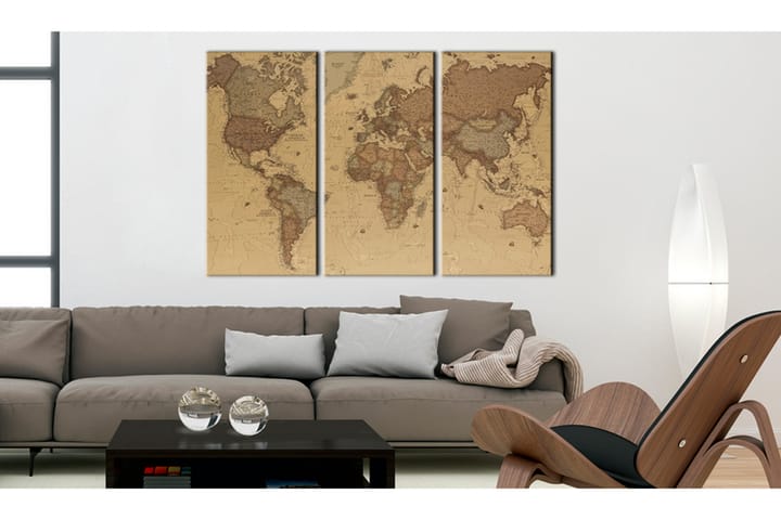 Taulu Stylish World Map 120x80 - Artgeist sp. z o. o. - Sisustustuotteet - Taulu & taide - Canvas-taulu