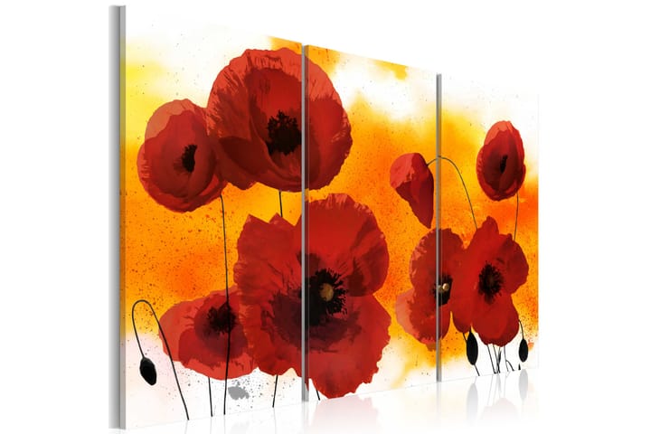 Taulu Sunny Afternoon And Poppies 120x80 - Artgeist sp. z o. o. - Sisustustuotteet - Taulu & taide - Canvas-taulu