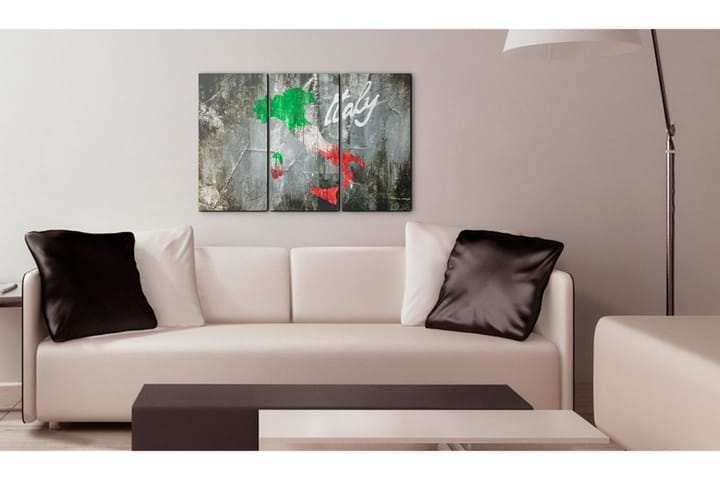 Taulu Taiteellinen Italian kartta Triptyyki 90x60 - Artgeist sp. z o. o. - Sisustustuotteet - Taulu & taide - Canvas-taulu