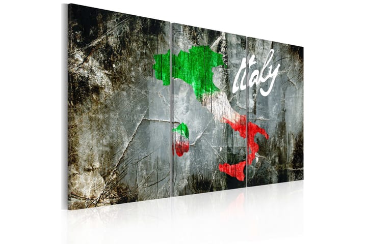 Taulu Taiteellinen Italian kartta Triptyyki 90x60 - Artgeist sp. z o. o. - Sisustustuotteet - Taulu & taide - Canvas-taulu