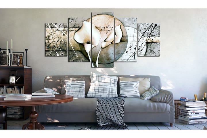 Taulu The Secret Of Calla Lily Grey 200x100 - Artgeist sp. z o. o. - Sisustustuotteet - Taulu & taide - Canvas-taulu