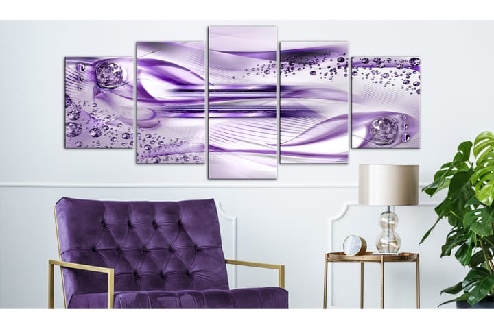 Taulu Underwater Harp 5 Parts Wide Violet 200x100 - Artgeist sp. z o. o. - Sisustustuotteet - Taulu & taide - Canvas-taulu