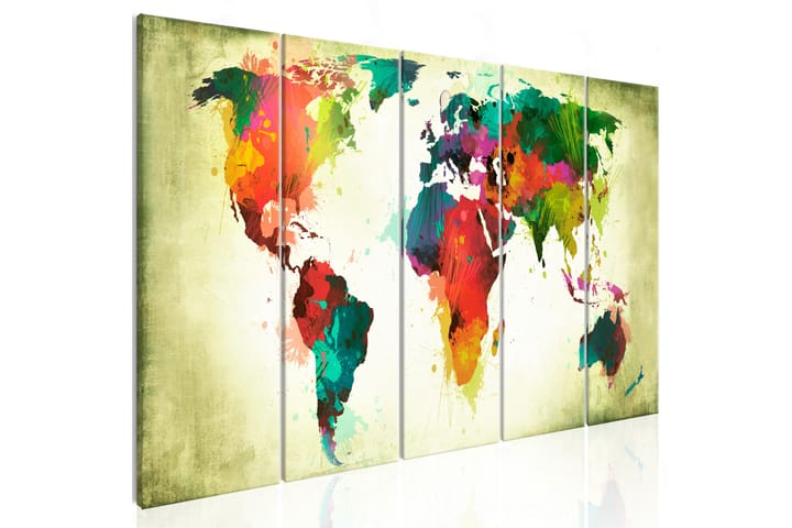 Taulu Unusual World Map 225x90 - Artgeist sp. z o. o. - Sisustustuotteet - Taulu & taide - Canvas-taulu