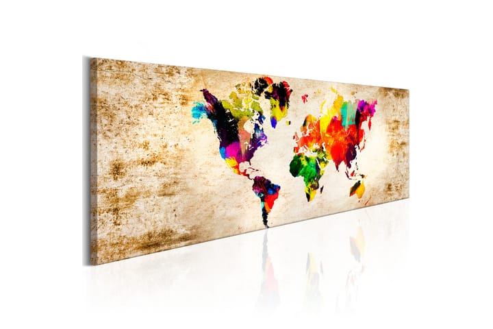 Taulu World in Watercolours 135x45 - Artgeist sp. z o. o. - Sisustustuotteet - Taulu & taide - Canvas-taulu