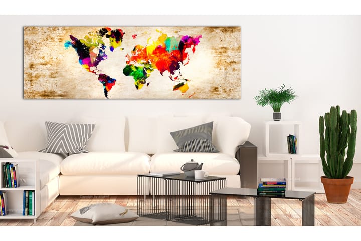 Taulu World in Watercolours 135x45 - Artgeist sp. z o. o. - Sisustustuotteet - Taulu & taide - Canvas-taulu