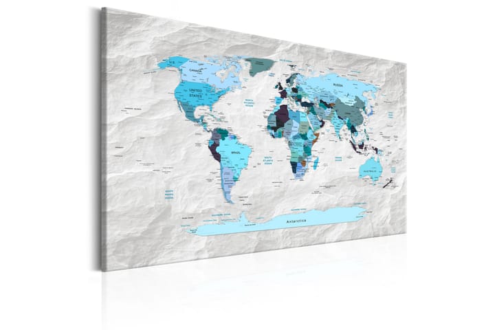 Taulu World Map: Blue Pilgrimages 60x40 - Artgeist sp. z o. o. - Sisustustuotteet - Taulu & taide - Canvas-taulu