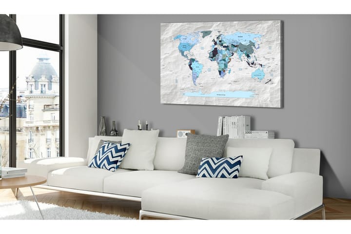 Taulu World Map: Blue Pilgrimages 60x40 - Artgeist sp. z o. o. - Sisustustuotteet - Taulu & taide - Canvas-taulu