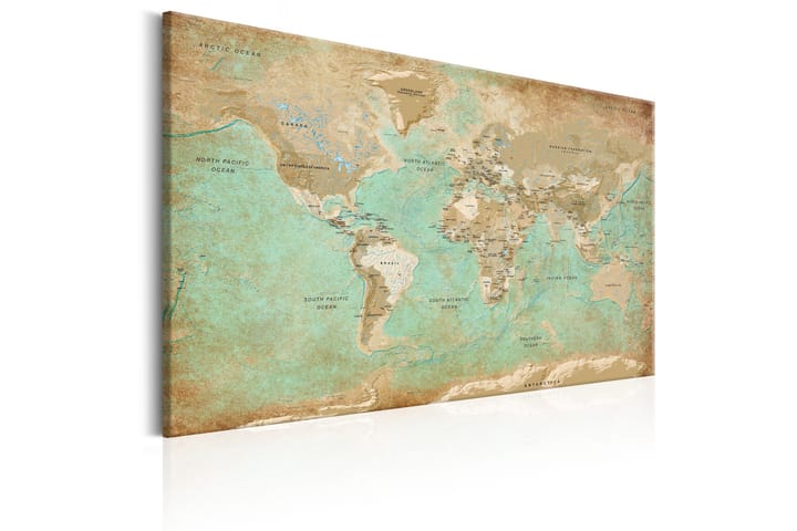 Taulu World Map: Celadon Journey 120x80 - Artgeist sp. z o. o. - Sisustustuotteet - Taulu & taide - Canvas-taulu