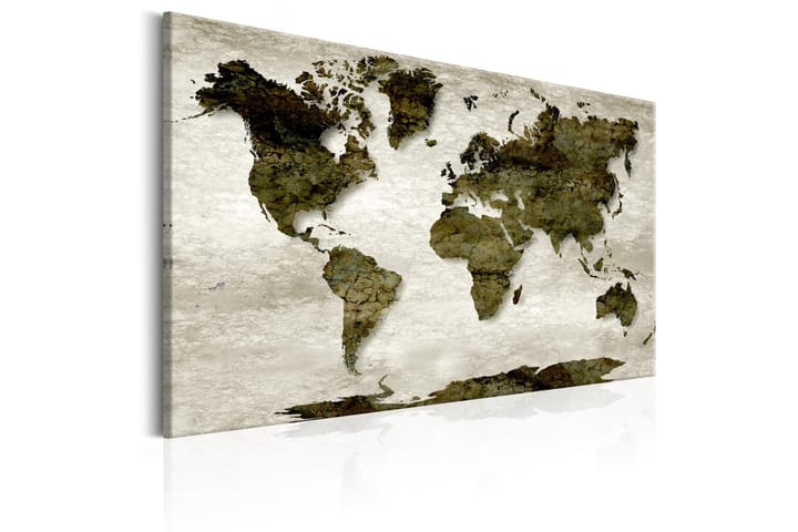 Taulu World Map: Green Planet 60x40 - Artgeist sp. z o. o. - Canvas-taulu - Seinäkoristeet