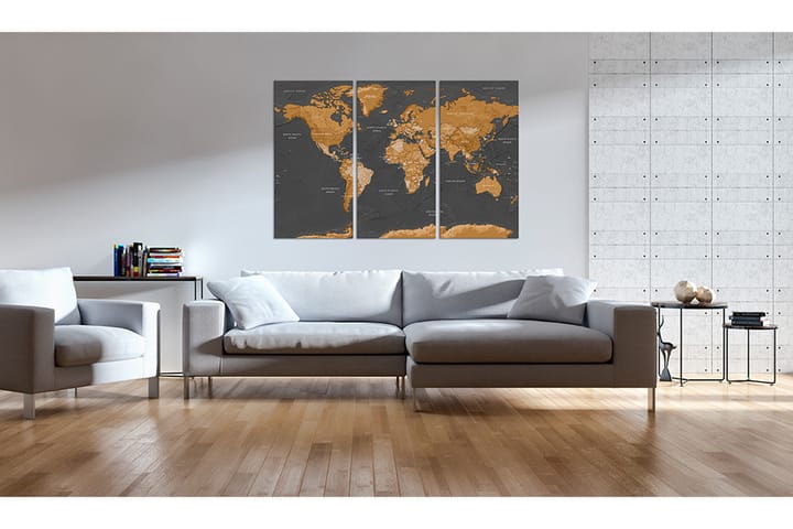 Taulu World Map Modern Aesthetics 120x80 - Artgeist sp. z o. o. - Sisustustuotteet - Taulu & taide - Canvas-taulu