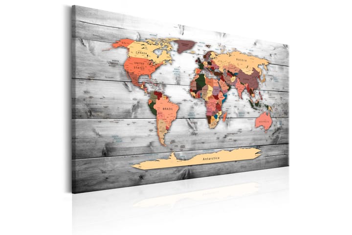 Taulu World Map: New Directions 120x80 - Artgeist sp. z o. o. - Sisustustuotteet - Taulu & taide - Canvas-taulu