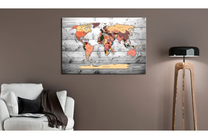 Taulu World Map: New Directions 120x80 - Artgeist sp. z o. o. - Sisustustuotteet - Taulu & taide - Canvas-taulu