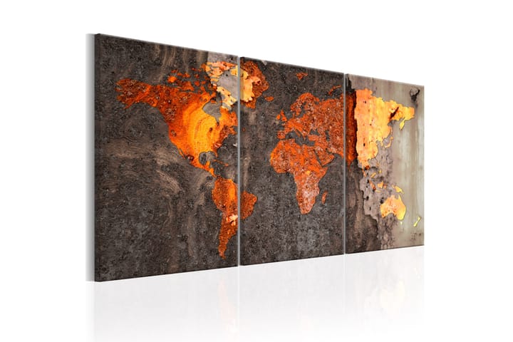 Taulu World Map Rusty World 60x30 - Artgeist sp. z o. o. - Sisustustuotteet - Taulu & taide - Canvas-taulu