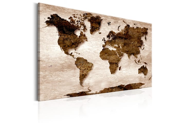 Taulu World Map: The Brown Earth 60x40 - Artgeist sp. z o. o. - Sisustustuotteet - Taulu & taide - Canvas-taulu