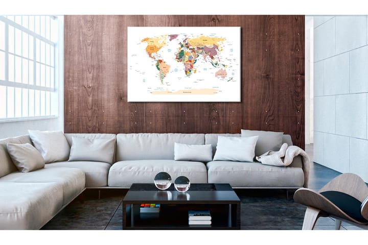 Taulu World Map: Travel Around the World 90x60 - Artgeist sp. z o. o. - Sisustustuotteet - Taulu & taide - Canvas-taulu