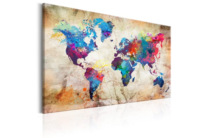 Taulu World Map: Urban Style 120x80 - Artgeist sp. z o. o. - Sisustustuotteet - Taulu & taide - Canvas-taulu