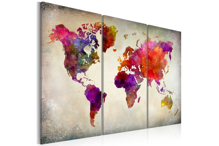 Taulu World Mosaic Of Colours 90x60 - Artgeist sp. z o. o. - Sisustustuotteet - Taulu & taide - Canvas-taulu