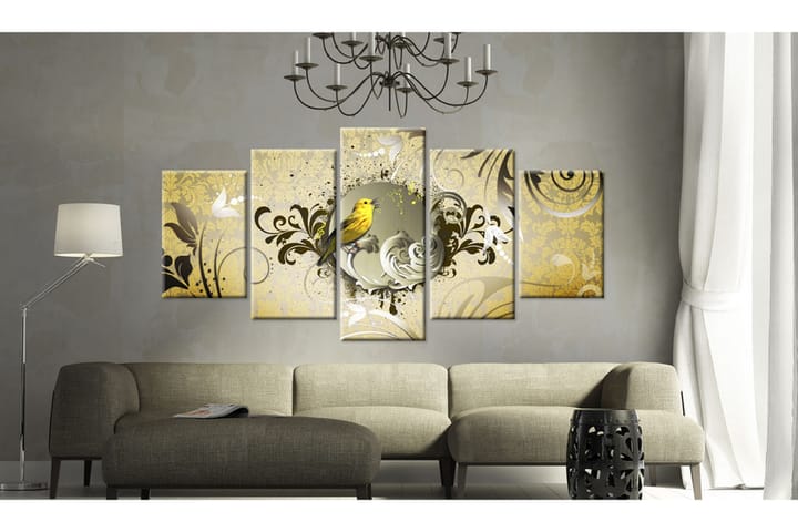 Taulu Yellow Bird Singing 100x50 - Artgeist sp. z o. o. - Sisustustuotteet - Taulu & taide - Canvas-taulu