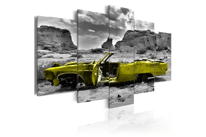 Taulu Yellow Car 100x50 - Artgeist sp. z o. o. - Sisustustuotteet - Taulu & taide - Canvas-taulu