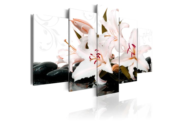 Taulu Zen Stones And Lilies 200x100 - Artgeist sp. z o. o. - Sisustustuotteet - Taulu & taide - Canvas-taulu