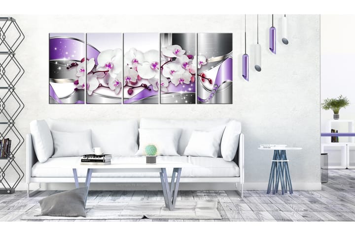 Taulu Purple Ribbons 225x90 - Artgeist sp. z o. o. - Sisustustuotteet - Taulu & taide - Canvas-taulu