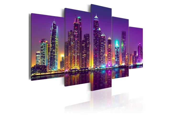 Taulu Purple Nights 100x50 - Artgeist sp. z o. o. - Sisustustuotteet - Taulu & taide - Canvas-taulu