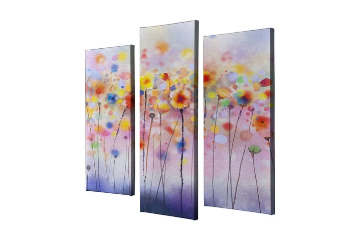 Decoratiivinen Canvas-taulu (3 osaa) 45x20 - Sisustustuotteet - Taulu & taide - Canvas-taulu