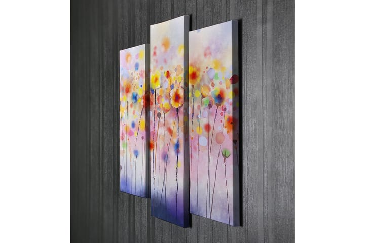 Decoratiivinen Canvas-taulu (3 osaa) 45x20 - Sisustustuotteet - Taulu & taide - Canvas-taulu