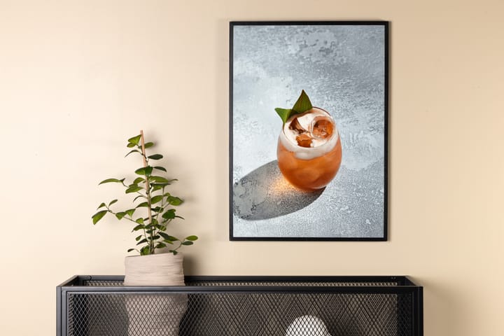 Juliste Drink 50x70 cm - Harmaa - Sisustustuotteet - Taulu & taide - Juliste