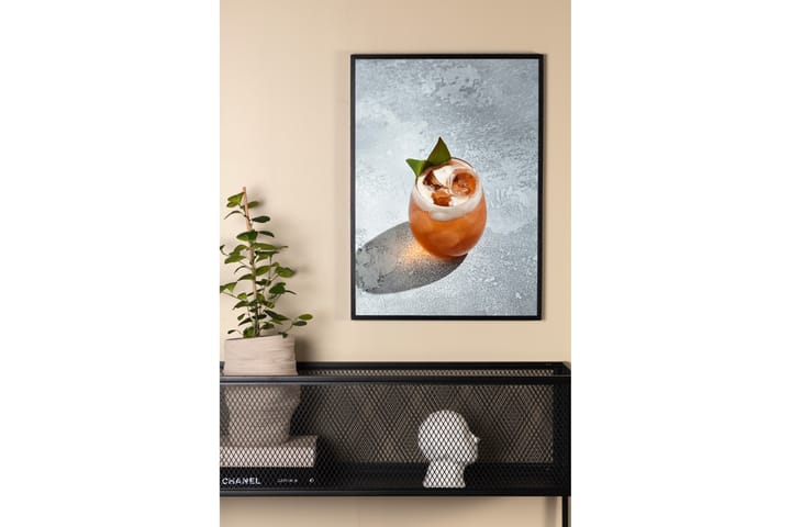 Juliste Drink 50x70 cm - Harmaa - Sisustustuotteet - Taulu & taide - Juliste