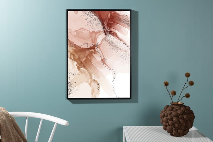 Juliste Splash 30x40 cm - Vaalearoosa - Sisustustuotteet - Taulu & taide - Juliste