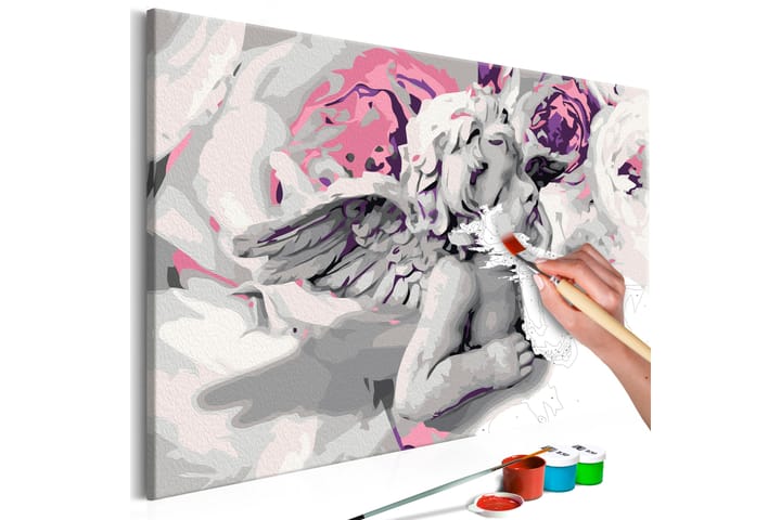 Tee-se-itse Maalaus Angel Flowers 60x40 cm - Artgeist sp. z o. o. - Sisustustuotteet - Taulu & taide - Maalaa itse - Tee se itse -taulu