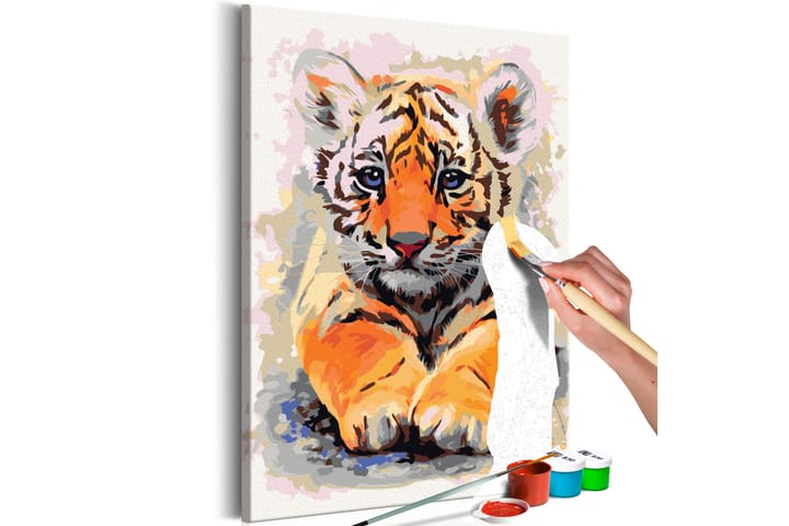 Tee-se-itse Maalaus Baby Tiger 40x60 cm - Artgeist sp. z o. o. - Sisustustuotteet - Taulu & taide - Maalaa itse - Tee se itse -taulu